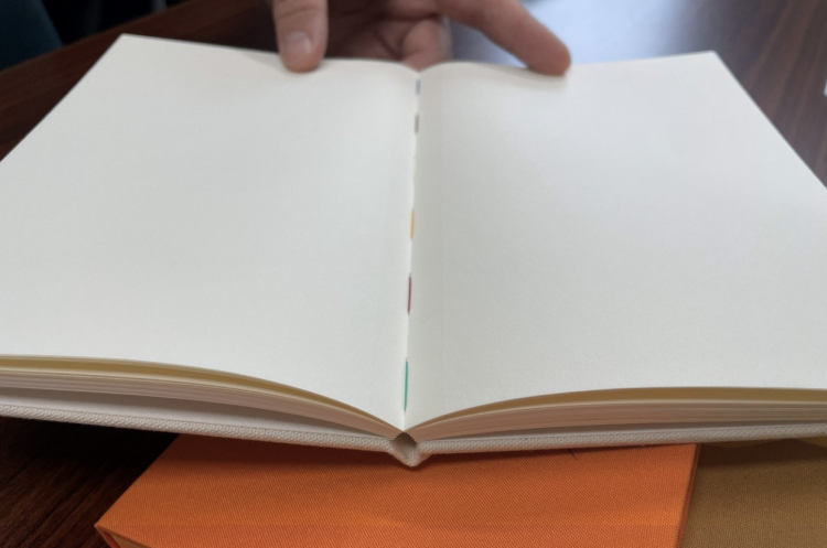 La técnica de "costura con hilo", que utiliza seis hilos de diferentes colores, es una característica única del "booco".