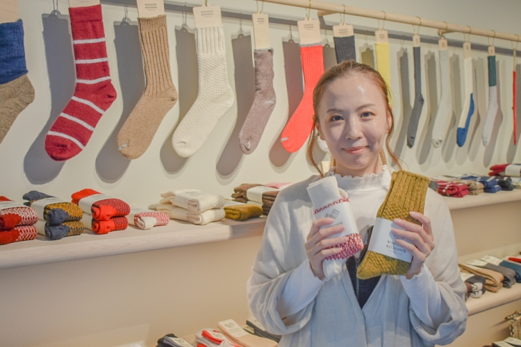 Haruka Takeyama, gerente de "NISHIGUCHI KUTSUSHITA STORE TOKYO"