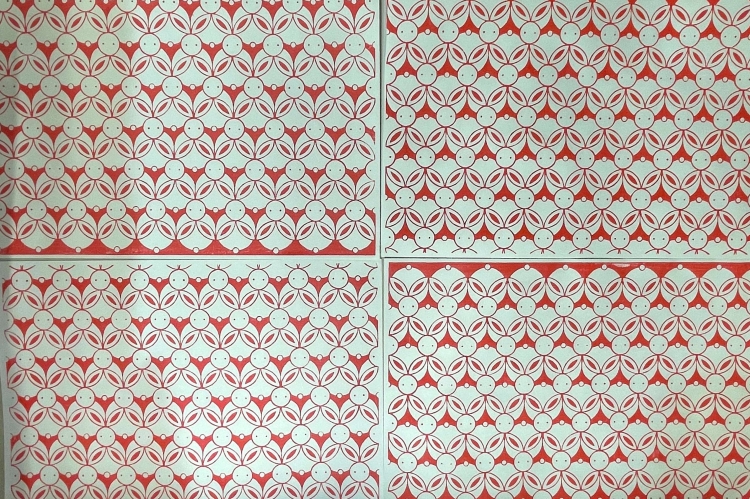 Una "cadena de conejos" recién hecha.