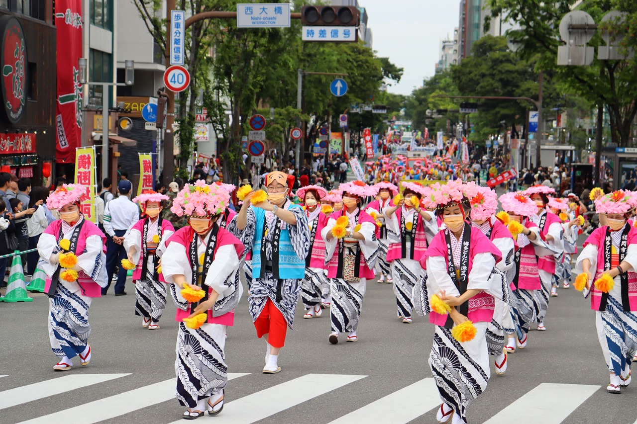 Participe en el Festival del Puerto Hakata Dontaku y experimente la cultura de Fukuoka.